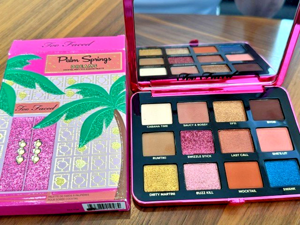 TOO FACED PALM SPRINGS DREAMS 12 EYE SHADOW PALETTE - Rare Discontinued